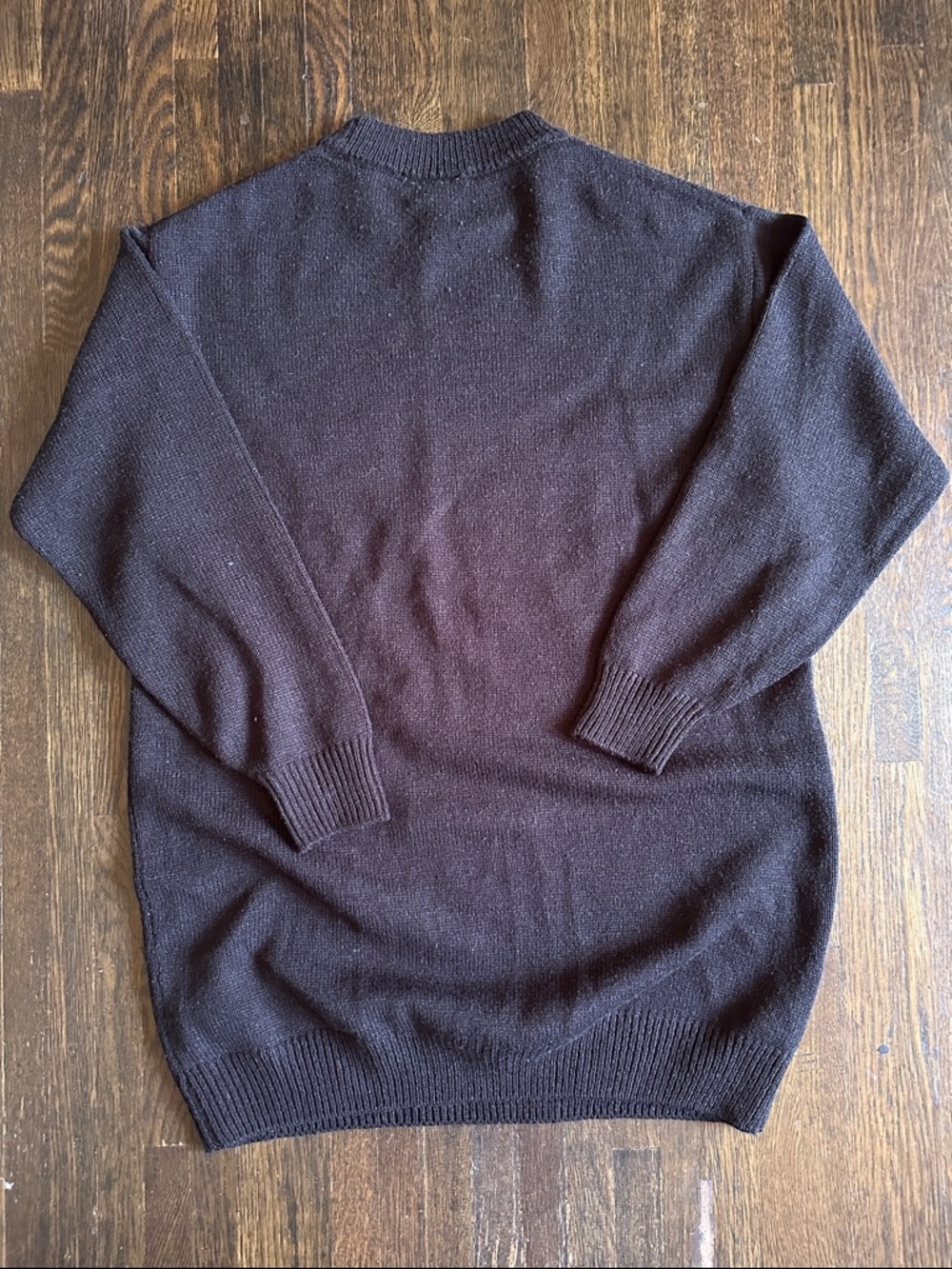 H&M Smiley Black and Yellow Midi Sweater Dress Size M - Picture 4 of 5